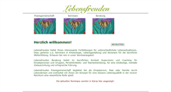 Desktop Screenshot of lebensfreuden.com