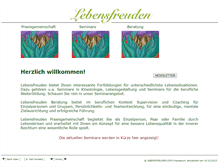 Tablet Screenshot of lebensfreuden.com